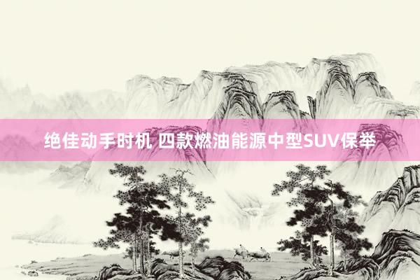 绝佳动手时机 四款燃油能源中型SUV保举