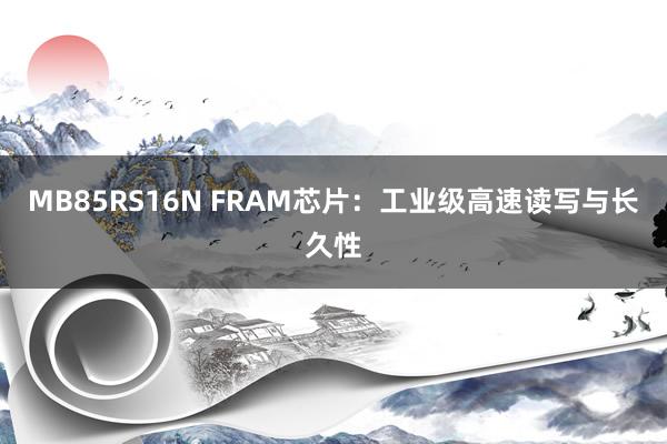 MB85RS16N FRAM芯片：工业级高速读写与长久性