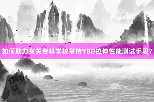 如何助力有关专科学校掌持YBB拉伸性能测试手段？