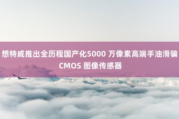 想特威推出全历程国产化5000 万像素高端手油滑骗 CMOS 图像传感器