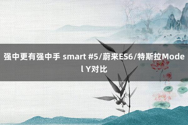 强中更有强中手 smart #5/蔚来ES6/特斯拉Model Y对比