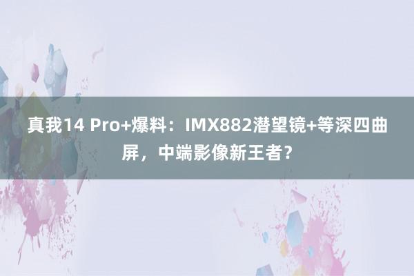 真我14 Pro+爆料：IMX882潜望镜+等深四曲屏，中端影像新王者？