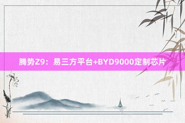 腾势Z9：易三方平台+BYD9000定制芯片