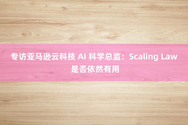 专访亚马逊云科技 AI 科学总监：Scaling Law 是否依然有用