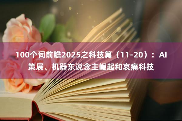 100个词前瞻2025之科技篇（11-20）：AI策展、机器东说念主崛起和哀痛科技